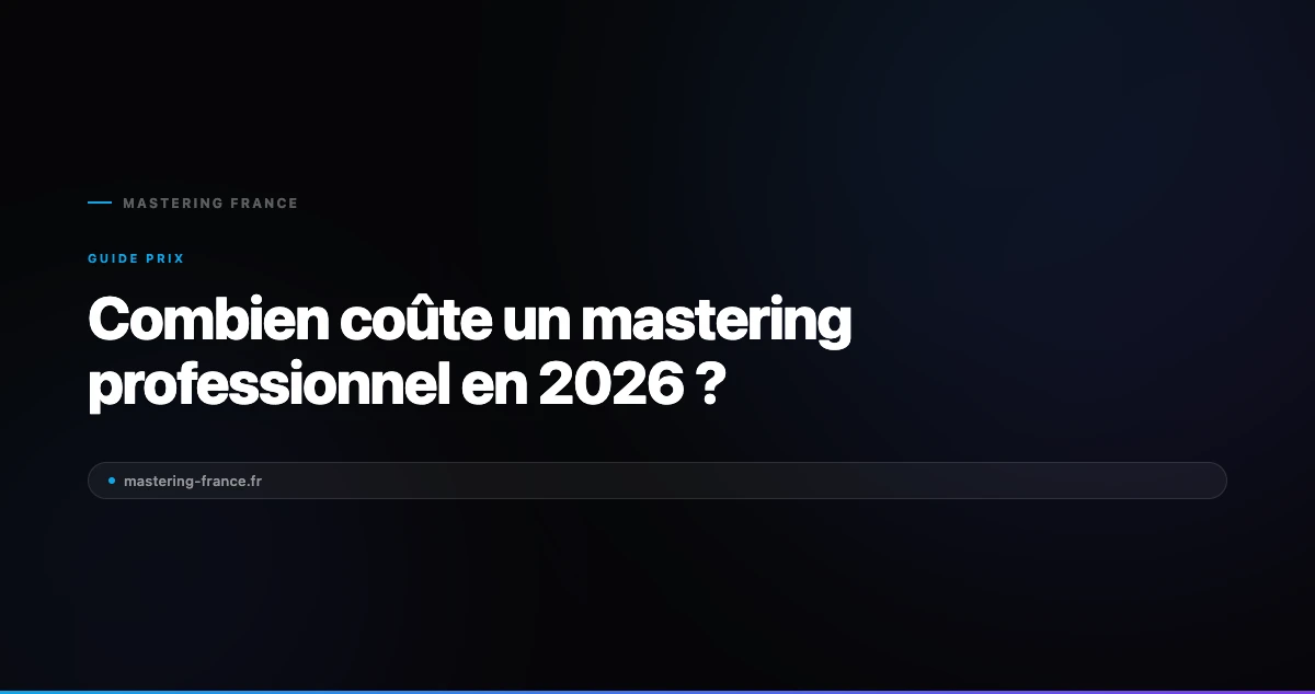 Professional mastering cost 2026 — comparison