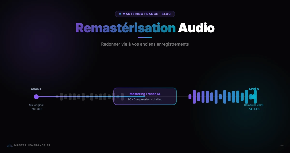 Audio remastering studio — sound restoration and modernization — Mastering France